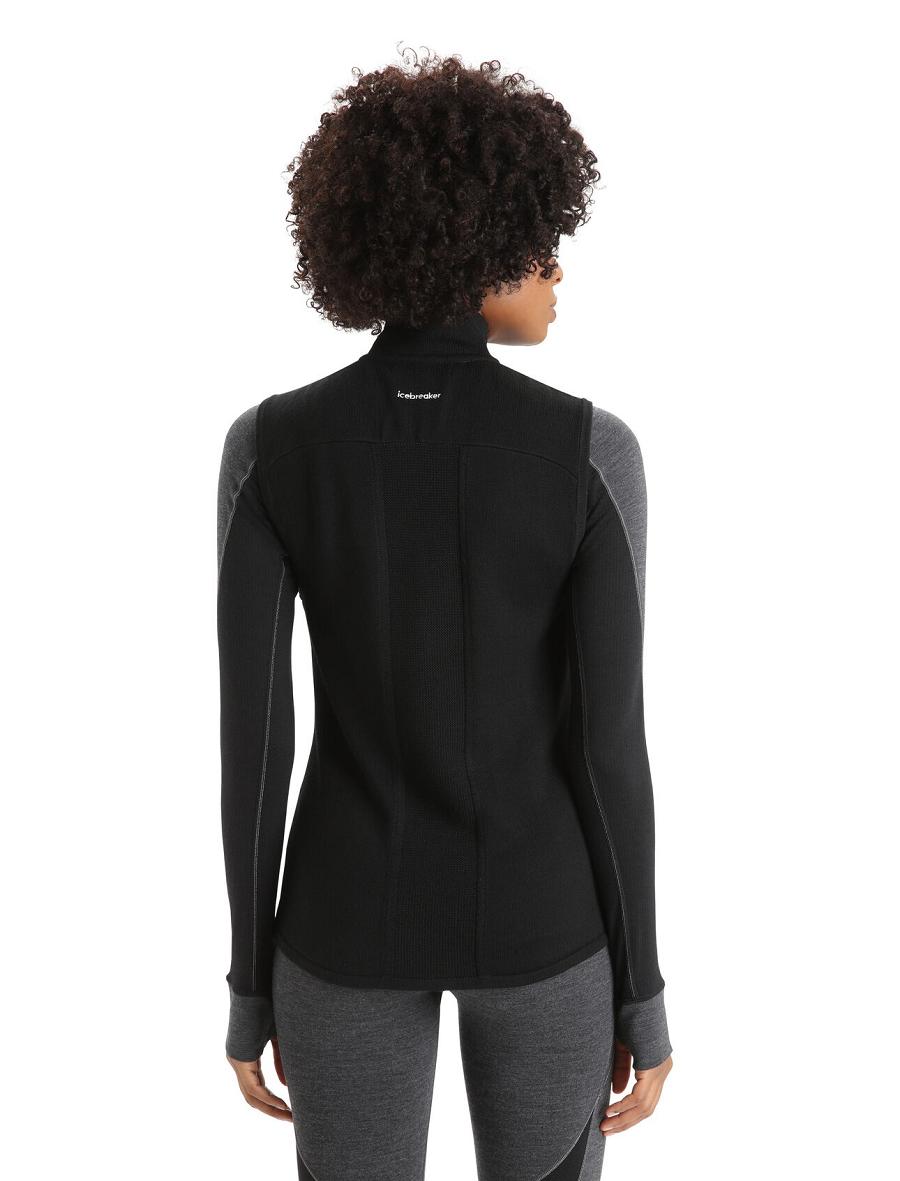 Icebreaker ZoneKnit™ Merino Insulated Naisten Liivit Mustat | FI 1558KORI